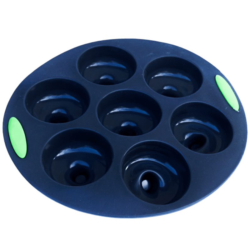 Tava de copt rotunda cu forme din silicon